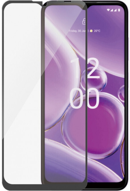 PanzerGlass Ultra-wide Fit panserglass, Nokia G42 5G, svart ramme i gruppen SMARTTELEFON & NETTBRETT / Mobilbeskyttelse / Nokia/Microsoft hos TP E-commerce Nordic AB (D13477)