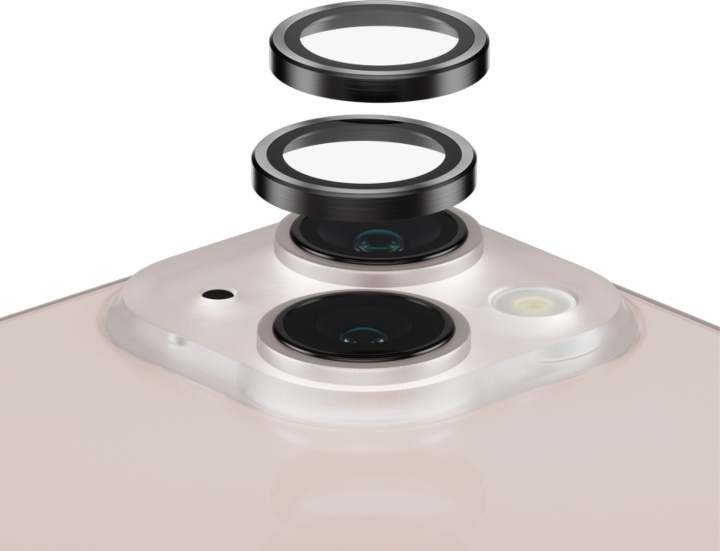 PanzerGlass Hoops kameralinse-deksel, iPhone 13 / 13 mini, svart i gruppen SMARTTELEFON & NETTBRETT / Mobilbeskyttelse / Apple / iPhone 13 Mini hos TP E-commerce Nordic AB (D13492)