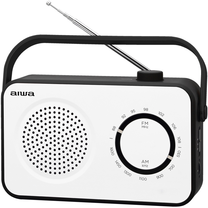 AIWA Analog radio White i gruppen Elektronikk / Lyd & Bilde / Hjemmekino, HiFi og bærbar / Radio & Vekkerklokker / Radio hos TP E-commerce Nordic AB (D13573)