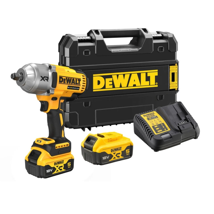 DeWALT 18V XR DCF900P2T-QW 1/2 mutterdragare 2x5Ah i gruppen HJEM, HUS OG HAGE / Verktøy / Drill hos TP E-commerce Nordic AB (D13584)
