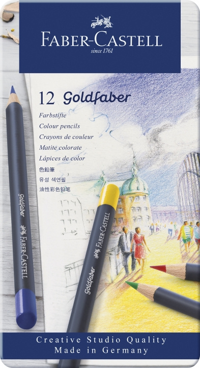 Faber-Castell Fargeblyant Goldfaber tinn (12 stk) (114712) i gruppen SPORT, FRITID & HOBBY / Hobby / Male & Tegne / Penner, Fargestifter & Blekk hos TP E-commerce Nordic AB (D13731)
