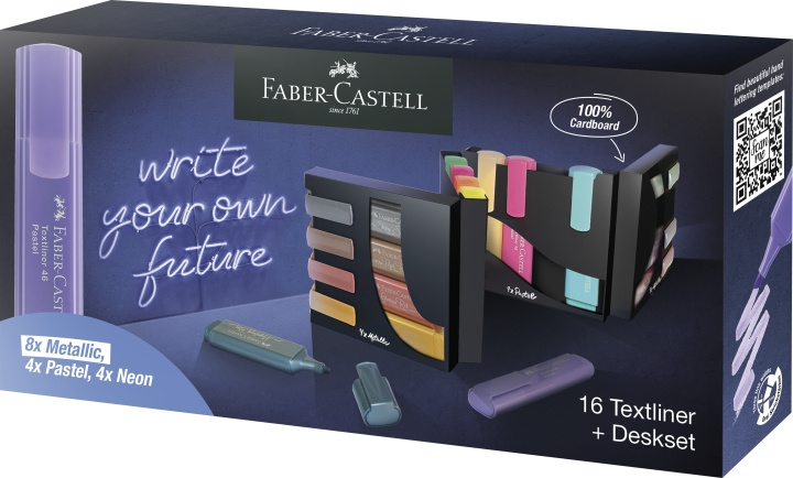 Faber-Castell Tekstmarker TL 46 skrivebordssett (16 stk) (254603) i gruppen SPORT, FRITID & HOBBY / Hobby / Male & Tegne / Penner, Fargestifter & Blekk hos TP E-commerce Nordic AB (D13735)