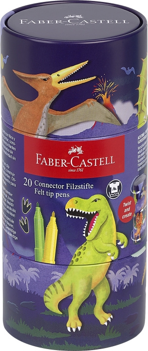 Faber-Castell Tuschpenn Connector dinosaur (155546) i gruppen SPORT, FRITID & HOBBY / Hobby / Male & Tegne / Penner, Fargestifter & Blekk hos TP E-commerce Nordic AB (D13737)