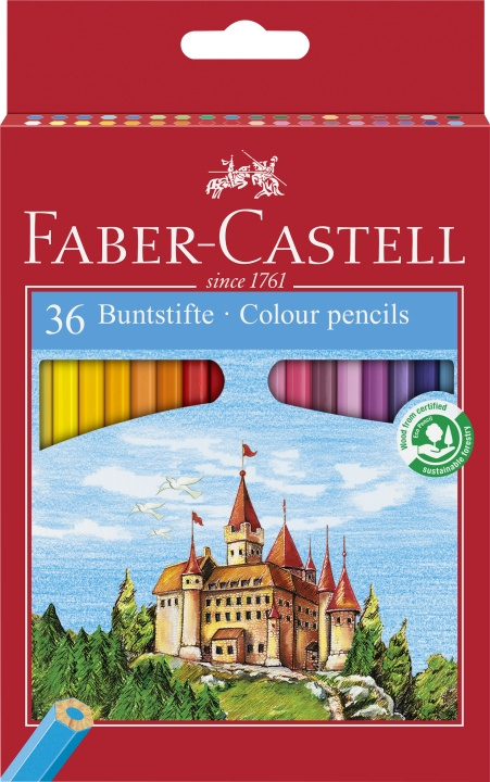 Faber-Castell Fargeblyant Castle (36 stk) (120136) i gruppen SPORT, FRITID & HOBBY / Hobby / Male & Tegne / Penner, Fargestifter & Blekk hos TP E-commerce Nordic AB (D13738)