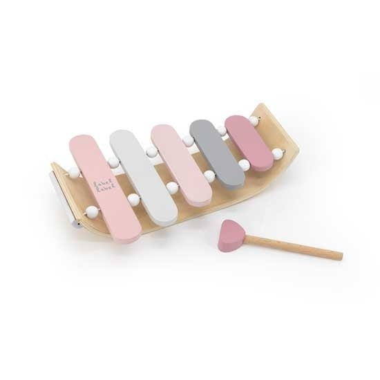 Label Label Xylofon Rosa i tre i gruppen LEKER, BARN OG BABY / Musikk, sang og bilde / Instrumenter hos TP E-commerce Nordic AB (D13744)