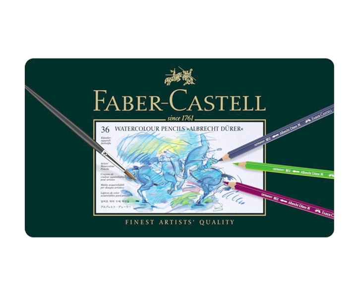 Faber-Castell Albrecht Dürer akvarellblyanter - blikkboks med 36 stk (117536) i gruppen SPORT, FRITID & HOBBY / Hobby / Male & Tegne / Penner, Fargestifter & Blekk hos TP E-commerce Nordic AB (D13749)