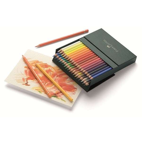 Faber-Castell Polychromos Colour Pencils - Studio-eske med 36 stk (110038) i gruppen SPORT, FRITID & HOBBY / Hobby / Male & Tegne / Penner, Fargestifter & Blekk hos TP E-commerce Nordic AB (D13813)