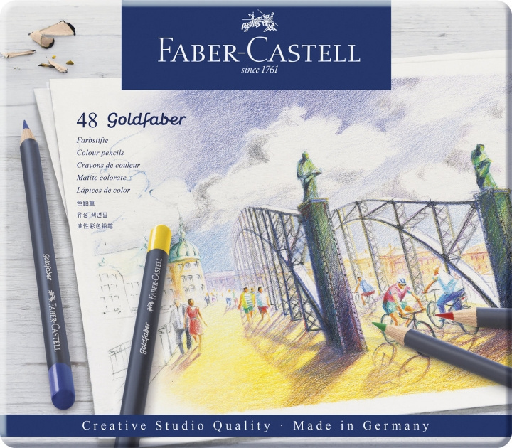 Faber-Castell Goldfaber Fargeblyanter i boks med 48 stk i gruppen SPORT, FRITID & HOBBY / Hobby / Male & Tegne / Penner, Fargestifter & Blekk hos TP E-commerce Nordic AB (D13874)