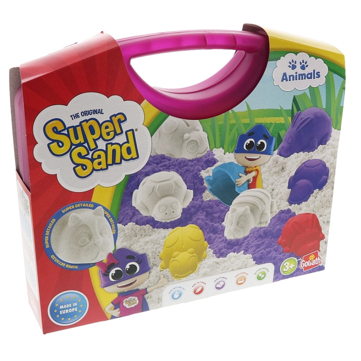 Goliath Super Sand - Etui med dyr (GO18371) i gruppen LEKER, BARN OG BABY / Leker / Eksperiment & DIY hos TP E-commerce Nordic AB (D13879)