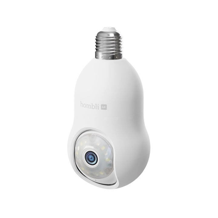 Hombli Smart Bulb Cam 4K, hvit i gruppen HJEM, HUS OG HAGE / Alarm, Sikkerhet og overvåking / Overvåkingskameraer / Digitalt (nettverk) / Utendørs kameraer hos TP E-commerce Nordic AB (D13884)