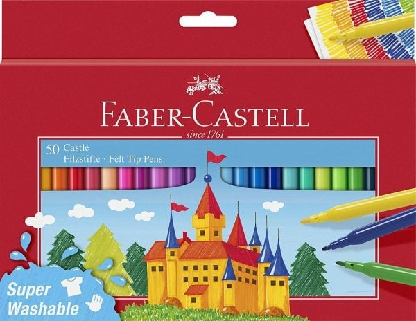 Faber-Castell Tuschpenn Castle Pakke med 50 stk. i pappeske (554204) i gruppen SPORT, FRITID & HOBBY / Hobby / Male & Tegne / Penner, Fargestifter & Blekk hos TP E-commerce Nordic AB (D13901)