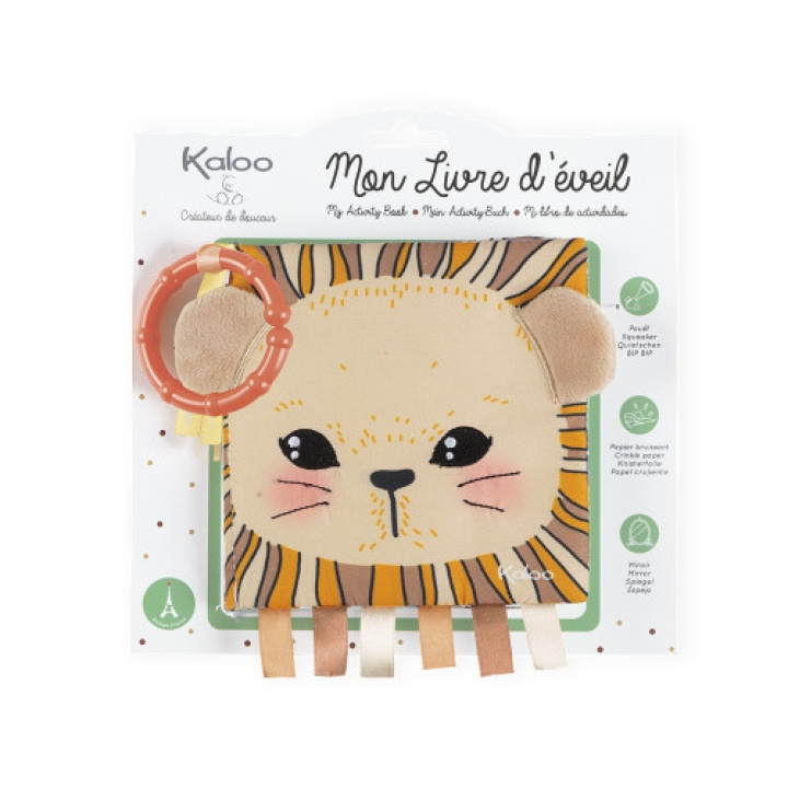 kaloo Aktivitetsbok - Den nysgjerrige løven (LKK62783) i gruppen LEKER, BARN OG BABY / Babyleker (0-3 år) / Aktivitetsleker hos TP E-commerce Nordic AB (D13967)
