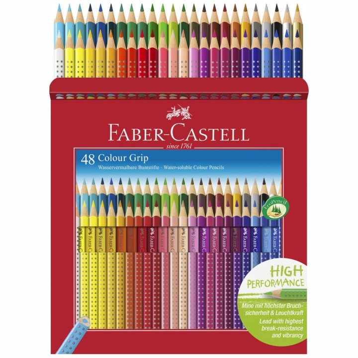 Faber-Castell Fargeblyanter - Pappeske - 48 stk (112449) i gruppen SPORT, FRITID & HOBBY / Hobby / Male & Tegne / Penner, Fargestifter & Blekk hos TP E-commerce Nordic AB (D14034)
