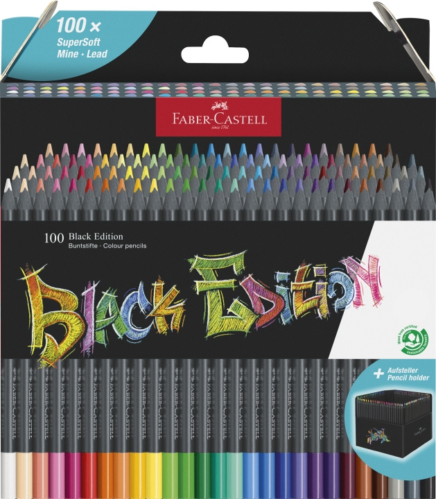 Faber-Castell Fargeblyanter Black Edition (100 stk) (116411) i gruppen SPORT, FRITID & HOBBY / Hobby / Male & Tegne / Penner, Fargestifter & Blekk hos TP E-commerce Nordic AB (D14177)