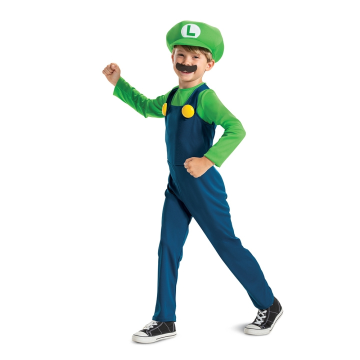 Disguise Super Mario-kostyme - Luigi (104 cm) (115809M) i gruppen LEKER, BARN OG BABY / Leker / Masker og kostymer hos TP E-commerce Nordic AB (D14241)