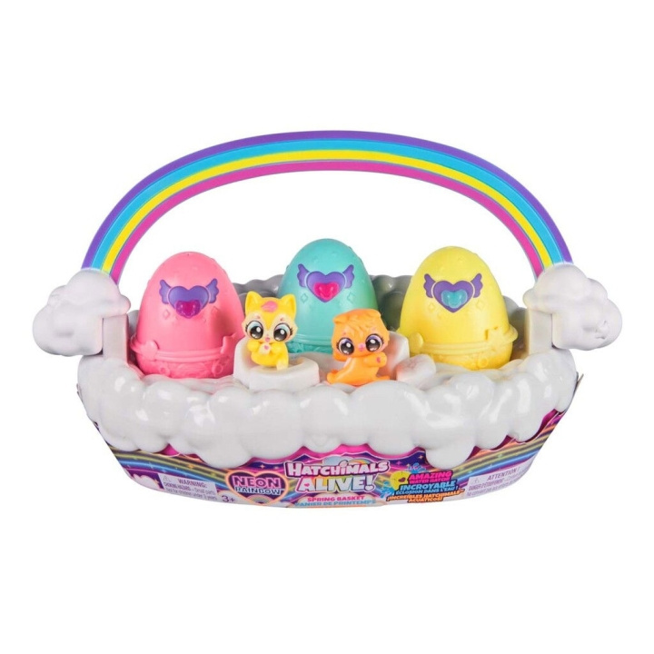 Hatchimals Alive Neon regnbuekurv - (6072741) i gruppen LEKER, BARN OG BABY / Leker / Lekesett hos TP E-commerce Nordic AB (D14292)