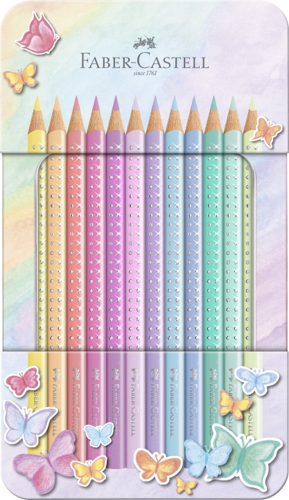 Faber-Castell Blyant Sparkle-blyantboks (12 stk) (201910) i gruppen SPORT, FRITID & HOBBY / Hobby / Male & Tegne / Penner, Fargestifter & Blekk hos TP E-commerce Nordic AB (D14336)