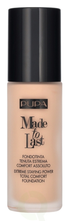 Pupa Milano Pupa Made To Last Total Comfort Foundation SPF10 30 ml #020 Light Beige i gruppen HELSE OG SKJØNNHET / Makeup / Makeup ansikt / Foundation hos TP E-commerce Nordic AB (D14443)