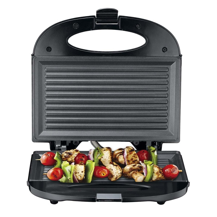 MELISSA Sandwichmaskin / grillplate 750 Watt Svart i gruppen HJEM, HUS OG HAGE / Husholdningsapparater / Brødristere og toastjern / Bordgriller & Raclette hos TP E-commerce Nordic AB (D14628)