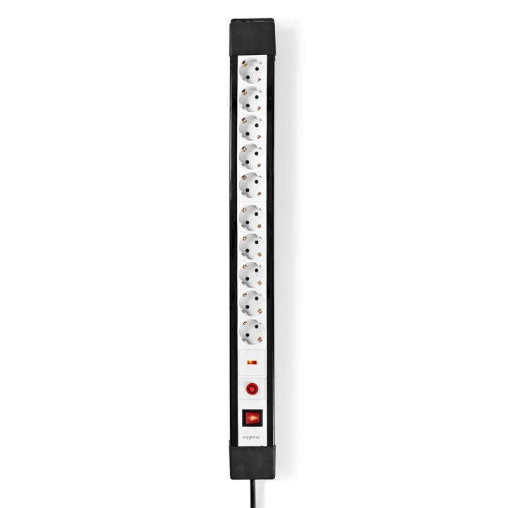 Nedis Extension Socket | Jordet kontakt / Type F (CEE 7/7) | 10-veis | 3.00 m | 3680 W | 16 A | Type av jording: Sidekontakter | 230 V AC 50/60 Hz | Uttaksvinkel: 45 ° | H05VV-F 3G1.5mm² | Av/på-bryter | Sort i gruppen HJEM, HUS OG HAGE / El og belysning / Grenuttak hos TP E-commerce Nordic AB (D14642)
