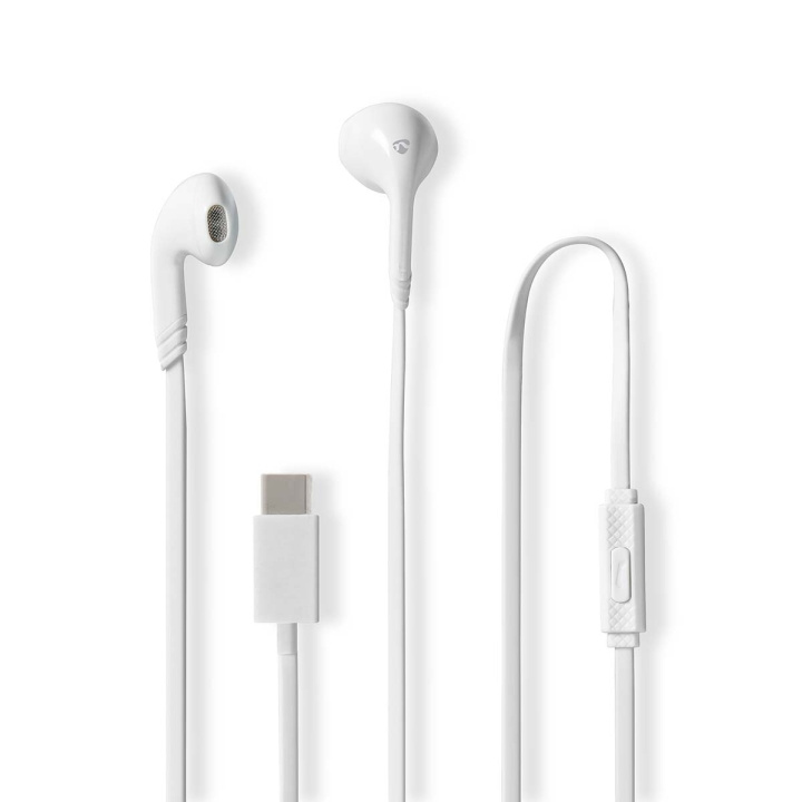 Nedis Wired øretelefoner | USB-C™ | Kabellengde: 1.20 m | Innebygd mikrofon | Volumkontroll | Hvit i gruppen Elektronikk / Lyd & Bilde / Hodetelefoner & Tilbehør / Hodetelefoner hos TP E-commerce Nordic AB (D14660)
