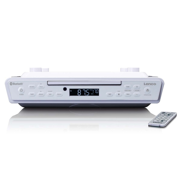 Lenco Kjøkkenklokkeradio med CD Bluetooth® og fjernkontroll Hvit i gruppen Elektronikk / Lyd & Bilde / Hjemmekino, HiFi og bærbar / Radio & Vekkerklokker / Radio hos TP E-commerce Nordic AB (D14673)
