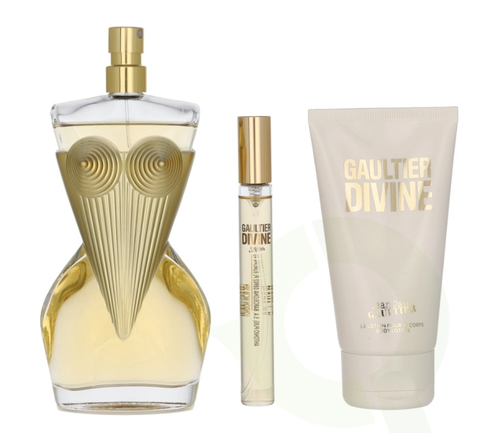 Jean Paul Gaultier Divine Giftset 185 ml Edp Spray 100ml/Body Lotion 75ml/Edp Spray 10ml i gruppen HELSE OG SKJØNNHET / Gavesett / Gavesett for henne hos TP E-commerce Nordic AB (D14712)