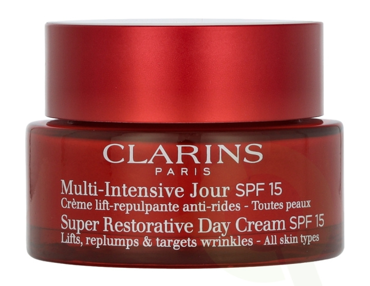 Clarins Super Restorative Day Cream SPF15 50 ml All Skin Types i gruppen HELSE OG SKJØNNHET / Hudpleie / Ansikt / Dagkrem hos TP E-commerce Nordic AB (D14812)