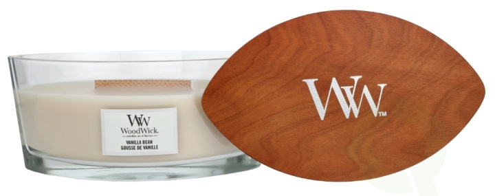 WoodWick Vaniljestearinlys med vaniljebønner 454 g i gruppen HELSE OG SKJØNNHET / Duft og parfyme / Andre dufter / Duftlys hos TP E-commerce Nordic AB (D14839)