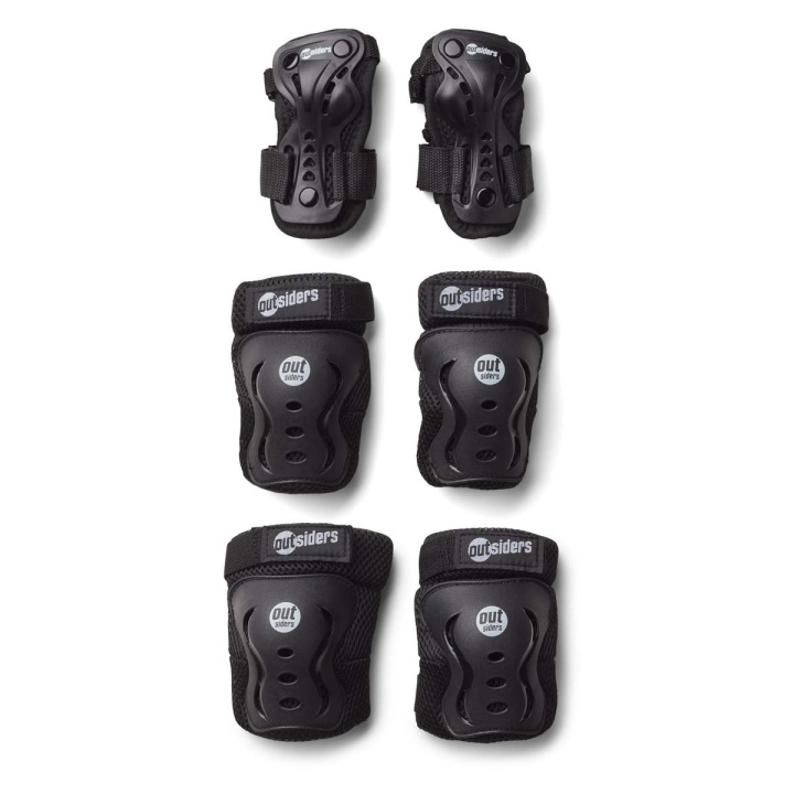 Outsiders Deluxe sett med sikkerhetsutstyr - håndledd, kne, albue (XS) i gruppen LEKER, BARN OG BABY / Uteleker / Sport & spill hos TP E-commerce Nordic AB (D14861)
