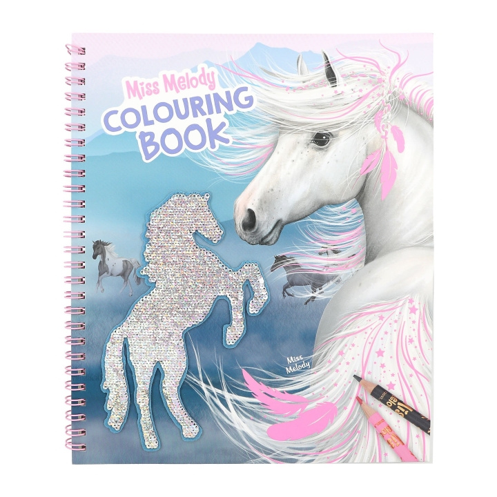 Miss Melody Fargeleggingsbok med vendbare paljetter ( 0412756 ) i gruppen LEKER, BARN OG BABY / Leker / Tegne & regne hos TP E-commerce Nordic AB (D14898)
