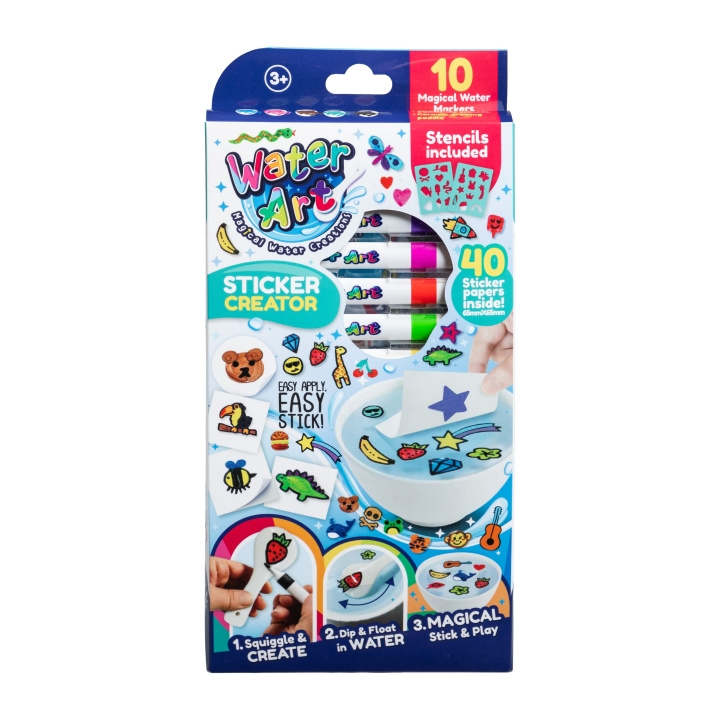 Water Art Klistremerksett med 12 farger (33130111) i gruppen LEKER, BARN OG BABY / Leker / Tegne & regne hos TP E-commerce Nordic AB (D14913)