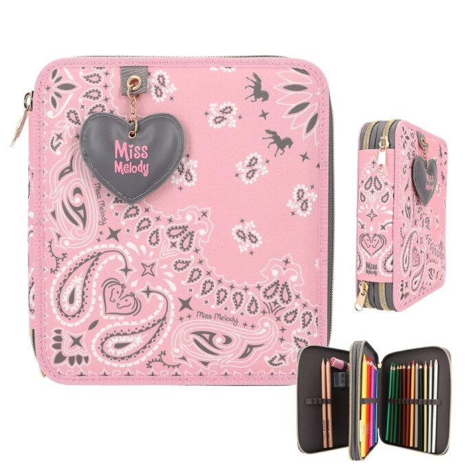 Miss Melody Dobbelt pennal BANDANA ( 0412766 ) i gruppen LEKER, BARN OG BABY / Leker / Penal hos TP E-commerce Nordic AB (D14940)
