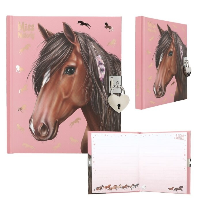Miss Melody Dagbok, hest med føder ( 0412968 ) i gruppen LEKER, BARN OG BABY / Leker / Tegne & regne hos TP E-commerce Nordic AB (D14989)