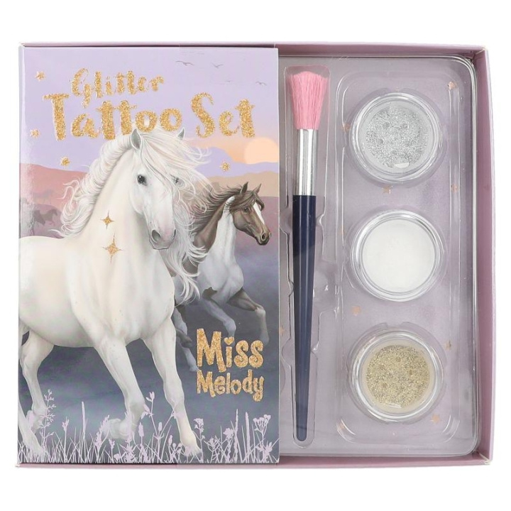 Miss Melody Glittertatoveringssett NIGHT HORSES ( 0412657 ) i gruppen LEKER, BARN OG BABY / Leker / Håndtverk hos TP E-commerce Nordic AB (D14999)