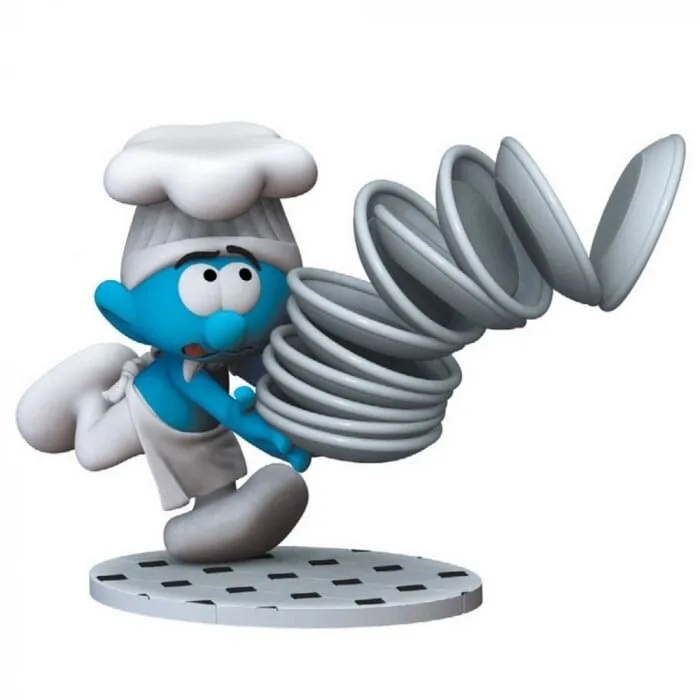 Plastoy Smurfene Statue Kokken i gruppen SPORT, FRITID & HOBBY / Morsomme produkter / Samlerobjekter hos TP E-commerce Nordic AB (D15038)