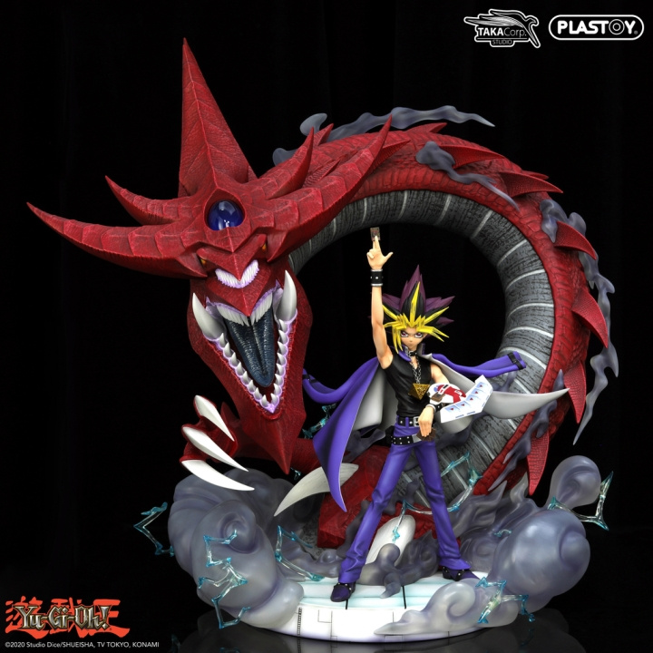 Plastoy YAMI YUGI & SLIFER - YU-GI-OH! STATUE i gruppen SPORT, FRITID & HOBBY / Morsomme produkter / Samlerobjekter hos TP E-commerce Nordic AB (D15040)