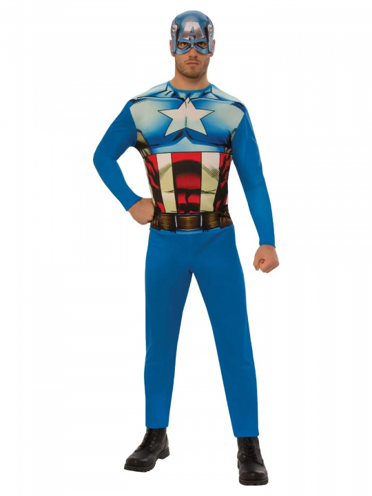 Rubies Kostyme for voksne - Captain America (820955XL000) i gruppen LEKER, BARN OG BABY / Leker / Masker og kostymer hos TP E-commerce Nordic AB (D15107)