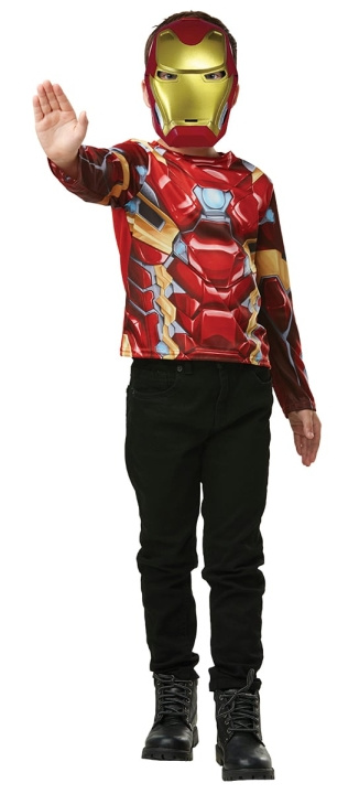 Rubies Iron Man-overdel og maske (300113FR) i gruppen LEKER, BARN OG BABY / Leker / Masker og kostymer hos TP E-commerce Nordic AB (D15108)
