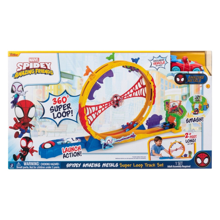 Spidey Amazing Metals Super Loop Banesett (SNF0295) i gruppen LEKER, BARN OG BABY / Leker / Lekesett hos TP E-commerce Nordic AB (D15129)