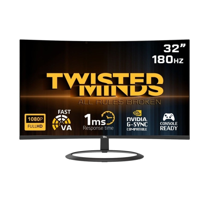 Twisted Minds 32 HDR (R1500) FHD 180 Hz VA 1 ms HDMI2.0-spillmonitor TM32CFHD180VA i gruppen Datautstyr / Dataskjerm / Dataskjermer hos TP E-commerce Nordic AB (D15178)