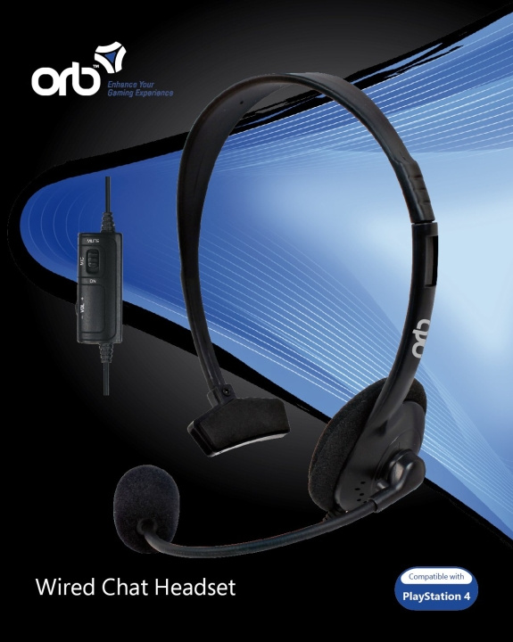 ORB Playstation 4 - Kablet chat-hodesett (ORB) i gruppen Elektronikk / TV-spill & tilbehør / Sony PlayStation 4 hos TP E-commerce Nordic AB (D15189)