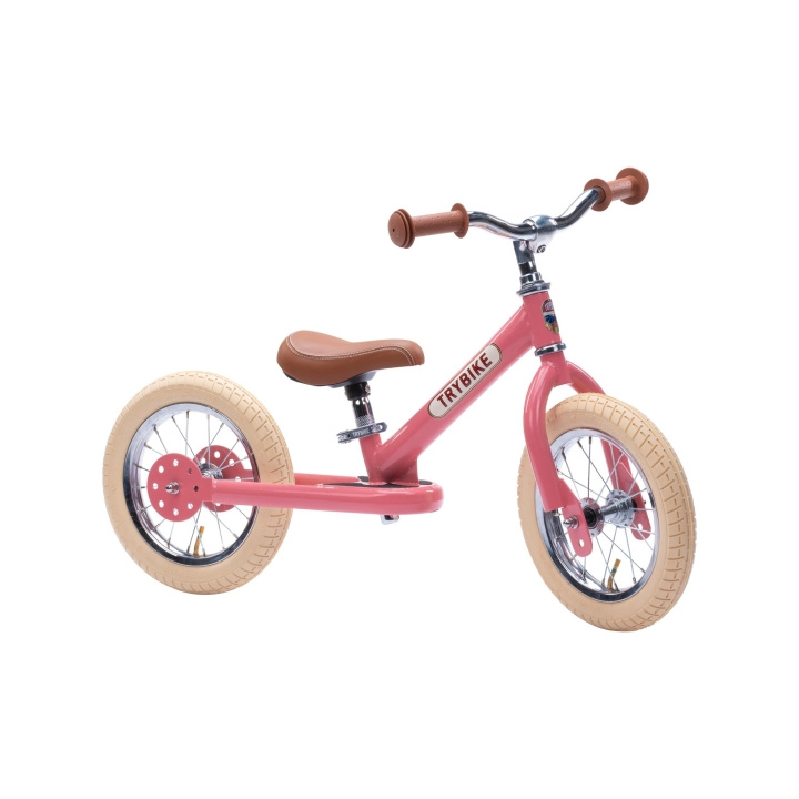 Trybike 2 hjul stål - Vintage Rose (30TBS-2-PNK-VIN) i gruppen LEKER, BARN OG BABY / Uteleker / Sykler & sparkesykler hos TP E-commerce Nordic AB (D15237)