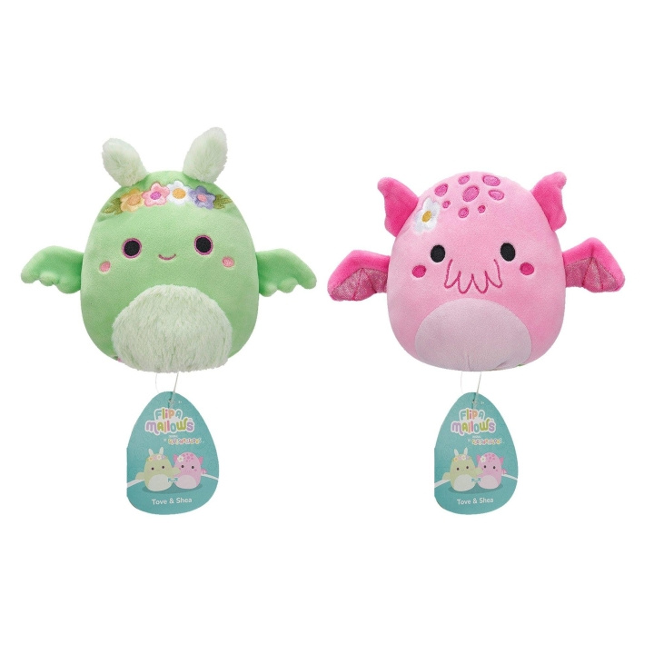Squishmallows 13 cm Plysj P22 Flip A Mallows - Tove og Shea i gruppen LEKER, BARN OG BABY / Babyleker (0-3 år) / Kosedyr hos TP E-commerce Nordic AB (D15357)