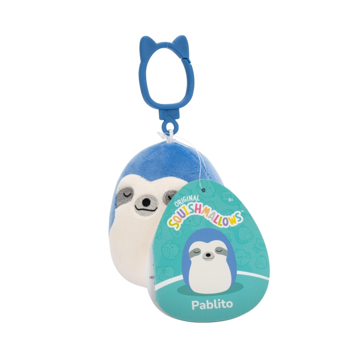 Squishmallows 9 cm P22 Clip On - Pablito Blue Sloth i gruppen LEKER, BARN OG BABY / Babyleker (0-3 år) / Kosedyr hos TP E-commerce Nordic AB (D15373)