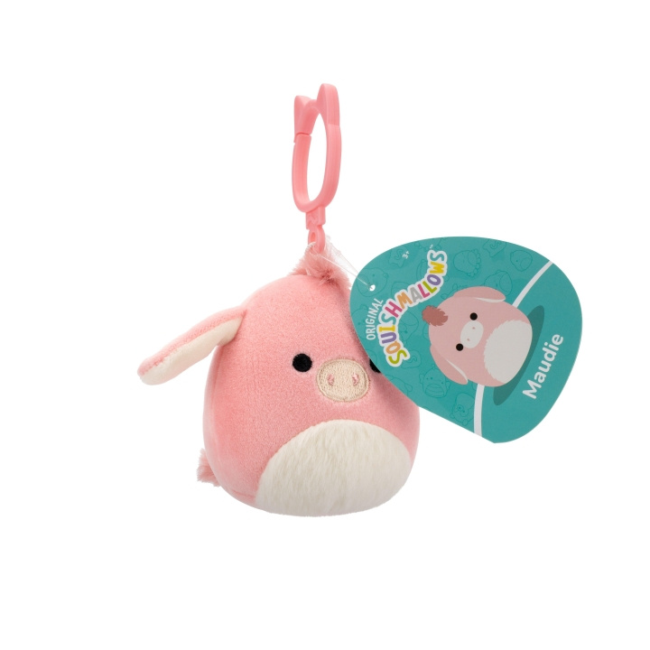 Squishmallows 9 cm P22 Clip On - Maudie Pink Donkey i gruppen LEKER, BARN OG BABY / Babyleker (0-3 år) / Kosedyr hos TP E-commerce Nordic AB (D15376)