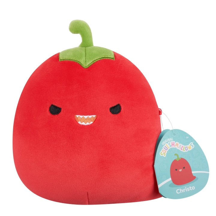 Squishmallows 19 cm Plysj P22 - Christo Red Chili Pepper i gruppen LEKER, BARN OG BABY / Babyleker (0-3 år) / Kosedyr hos TP E-commerce Nordic AB (D15379)