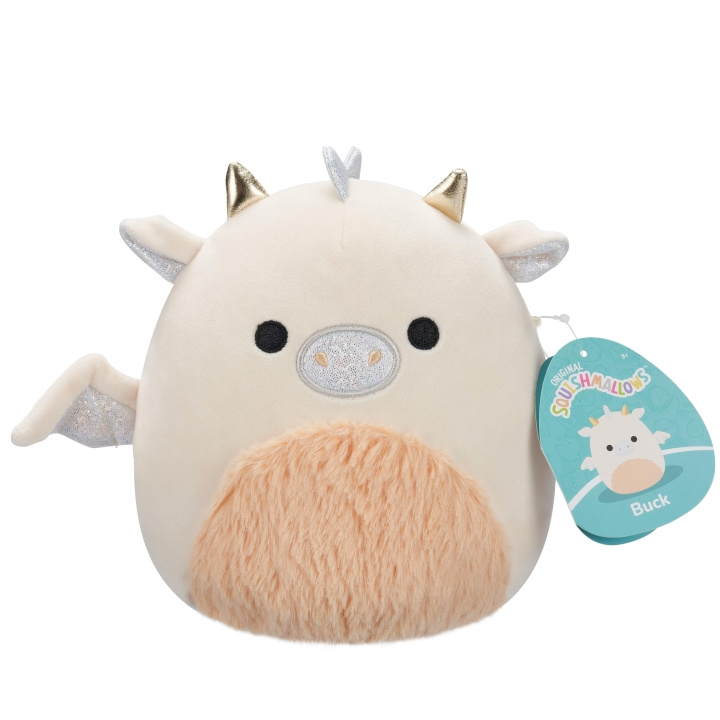 Squishmallows 19 cm Plysj P22 - Buck Dragon i gruppen LEKER, BARN OG BABY / Babyleker (0-3 år) / Kosedyr hos TP E-commerce Nordic AB (D15381)