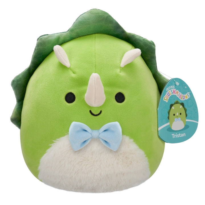 Squishmallows 19 cm Plysj P22 - Tristan Triceratops i gruppen LEKER, BARN OG BABY / Babyleker (0-3 år) / Kosedyr hos TP E-commerce Nordic AB (D15382)