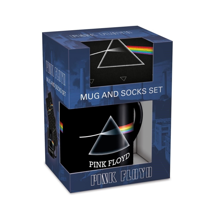 Pyramid International PINK FLOYD MUG & SOCK SET - UK-størrelse 3-8 (EU 36-41) i gruppen SPORT, FRITID & HOBBY / Morsomme produkter / Samlerobjekter hos TP E-commerce Nordic AB (D15412)